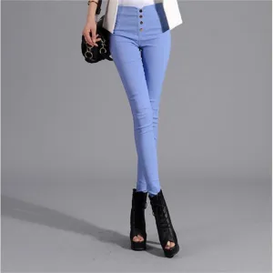 women Pencil Pants High Waisted push up Slim Stretch casual pants female fashion sexy capris Leggings skinny Trousers