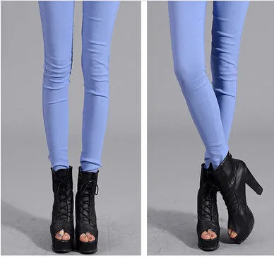 women Pencil Pants High Waisted push up Slim Stretch casual pants female fashion sexy capris Leggings skinny Trousers
