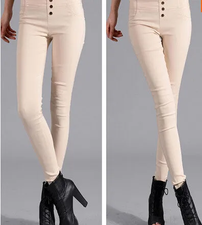 women Pencil Pants High Waisted push up Slim Stretch casual pants female fashion sexy capris Leggings skinny Trousers