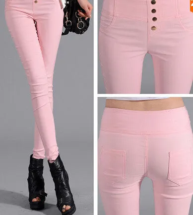women Pencil Pants High Waisted push up Slim Stretch casual pants female fashion sexy capris Leggings skinny Trousers