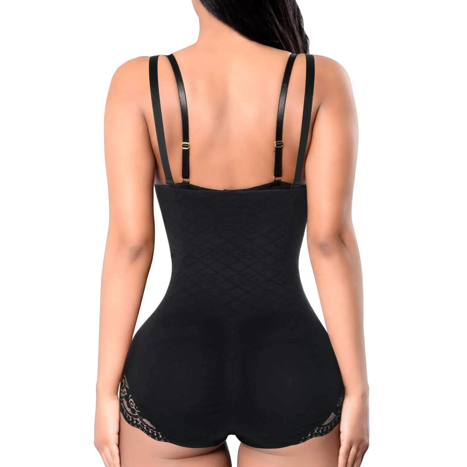 Women seamless bodysuit thong butt lifter high waist trainer