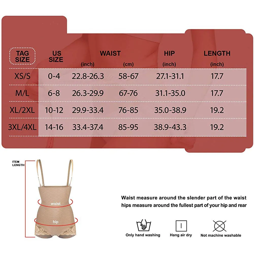 Women seamless bodysuit thong butt lifter high waist trainer