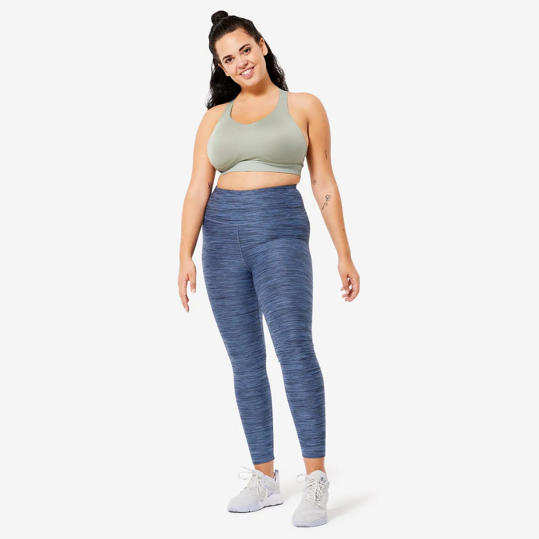 Women's High Support Adjustable Sports Bra with Cups