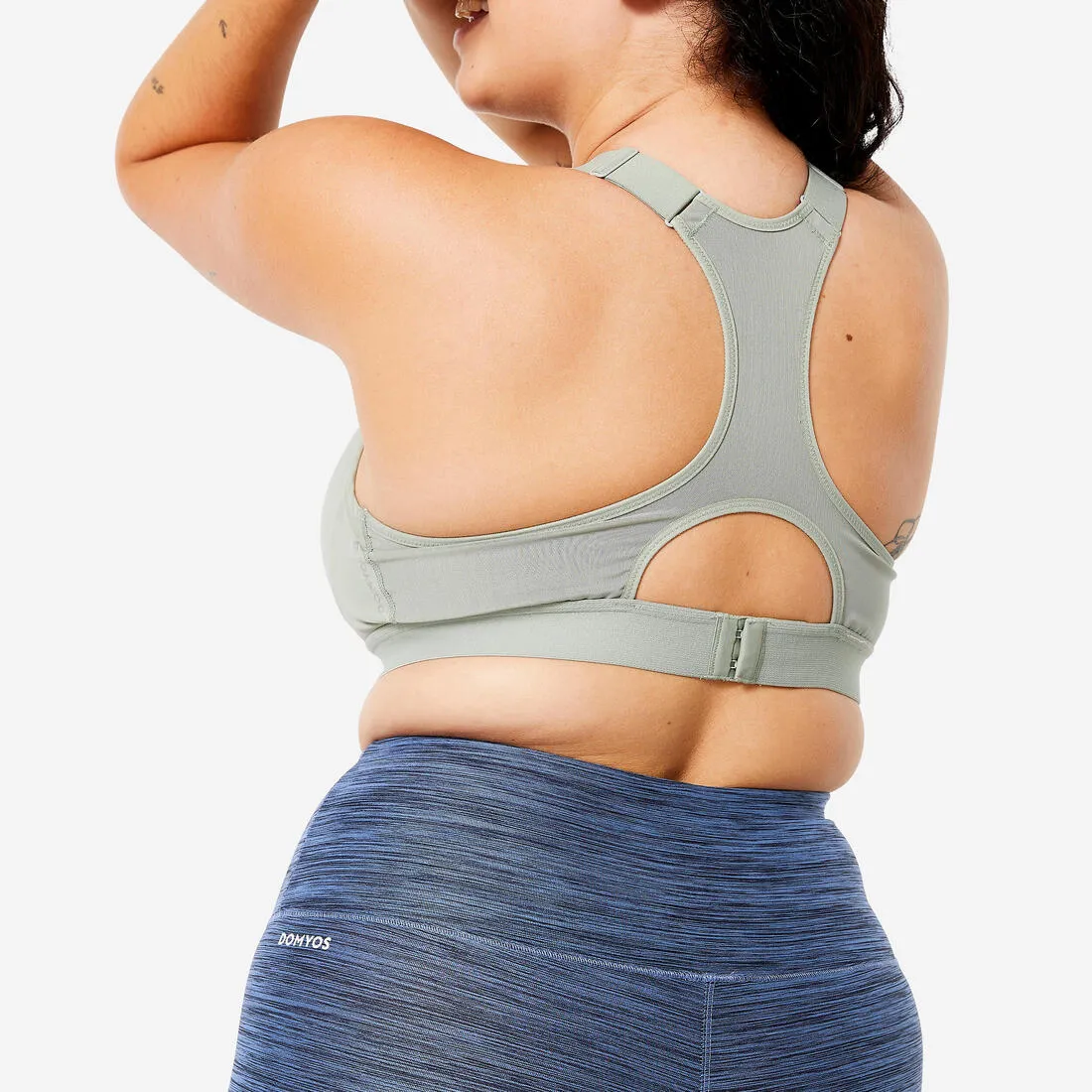 Women's High Support Adjustable Sports Bra with Cups