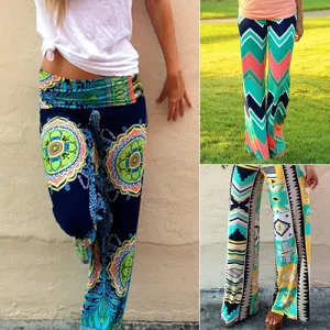 Women's Jogging Pants Comfortable Causal Trousers Striped Print Yoga Pants