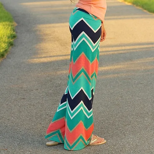 Women's Jogging Pants Comfortable Causal Trousers Striped Print Yoga Pants