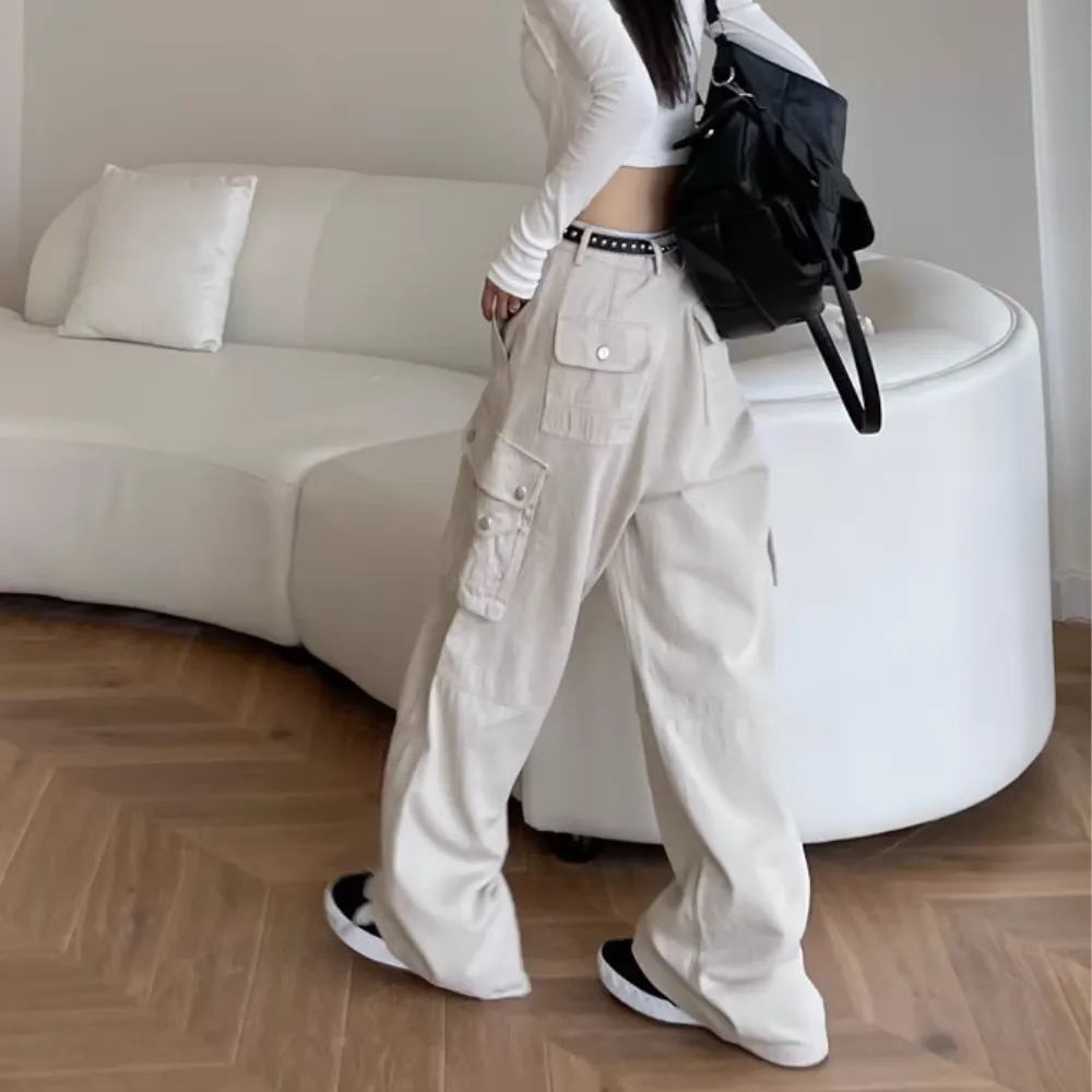Women's Street Loose Multi-Pocket Cargo Pants