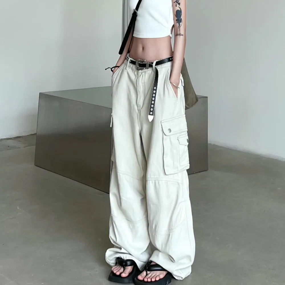 Women's Street Loose Multi-Pocket Cargo Pants
