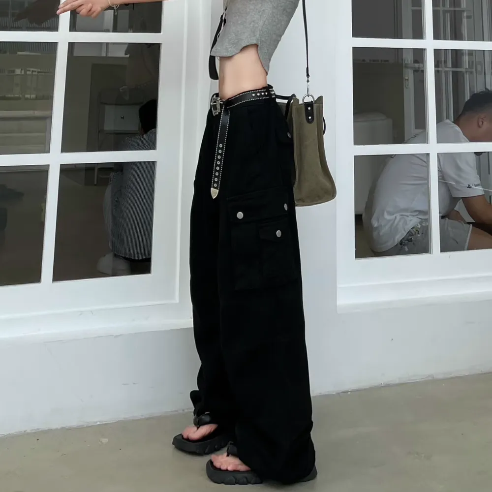 Women's Street Loose Multi-Pocket Cargo Pants