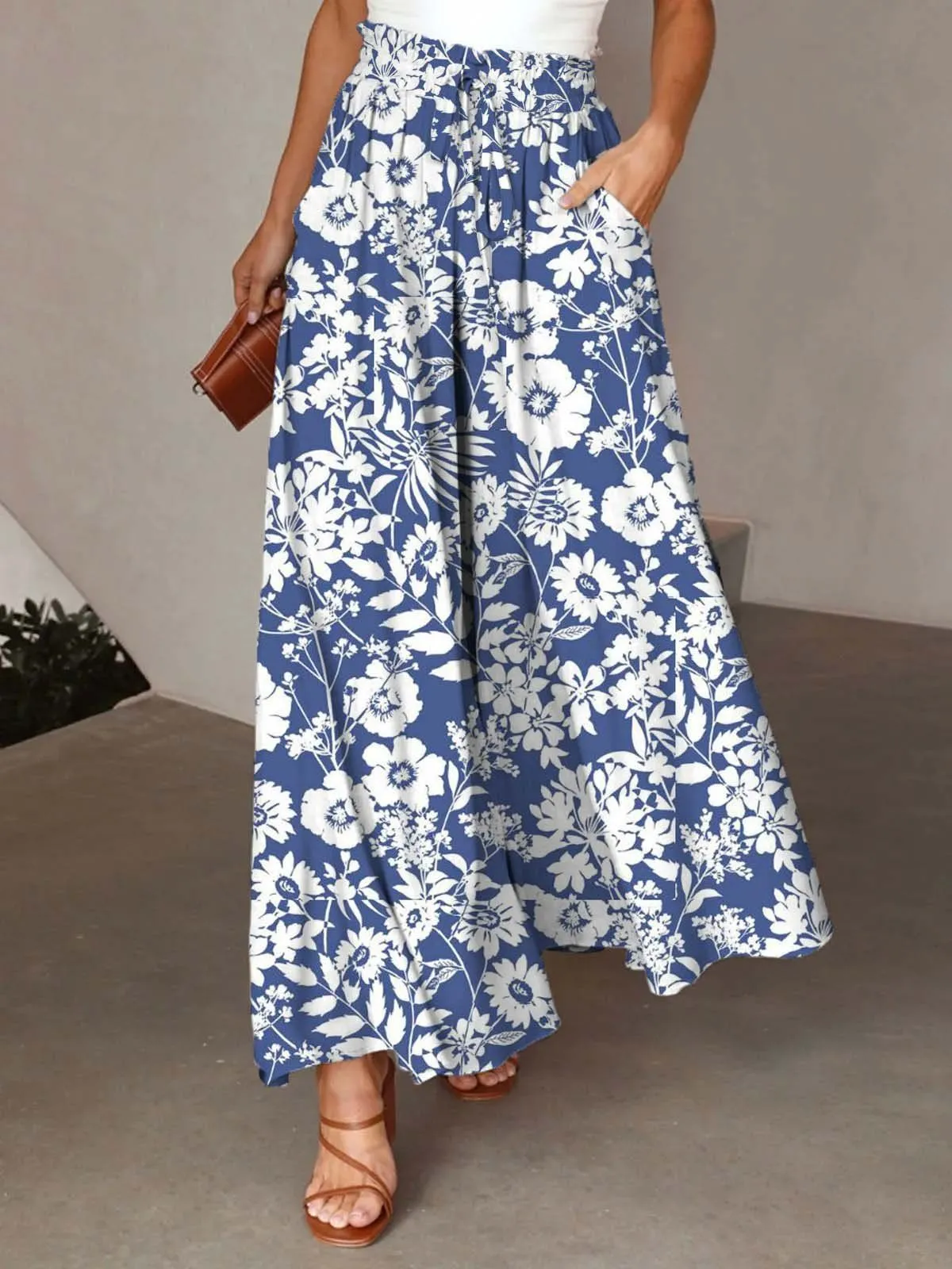 Women's Suit Pants Casual, Wide Leg Trousers