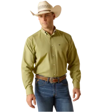 WRINKLE FREE SOLID PINPOINT OXFORD CLASSIC FIT ARIAT MENS LONG SLEEVE