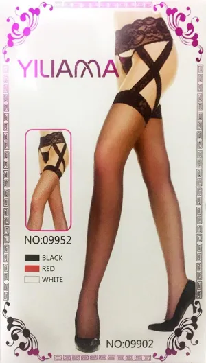 Yiliama Fashion Figured Painty Hose Sexy Leg Stocking-09902